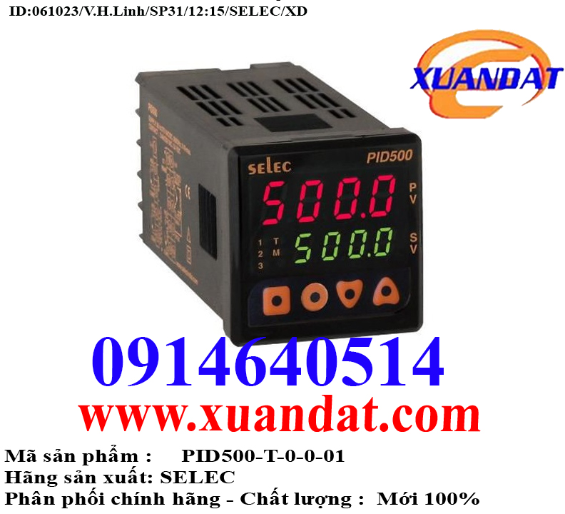 Bộ Điều Khiển Nhiệt Độ Selec PID500-T-0-0-01